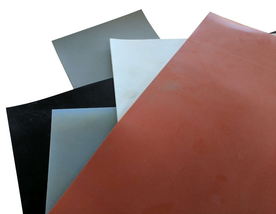 Black, Red, White, Grey and Transparent Rubber Sealing Sheet